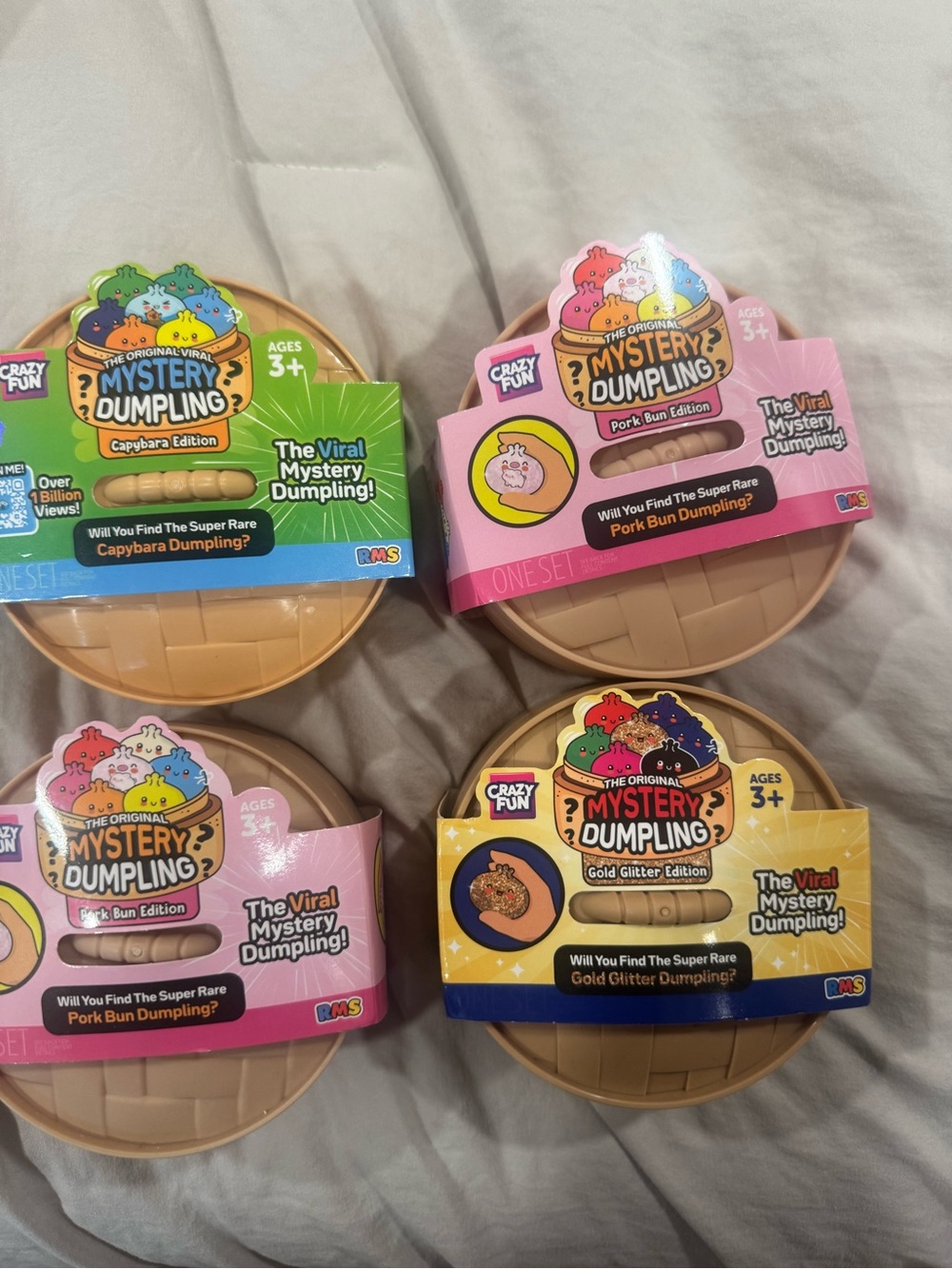 Mystery Dumpling Kids Toy - Assorted Colors (Pink, Green, Yellow, Blue)